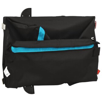 Fietstrailer 45 kg ijzer zwart en blauw 9