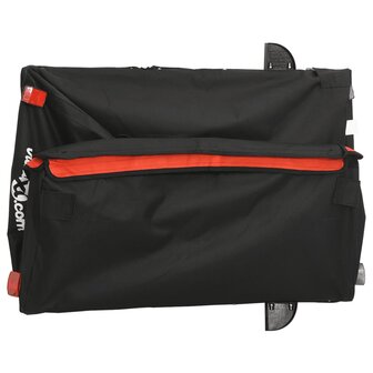 Fietstrailer 45 kg ijzer zwart en oranje 9