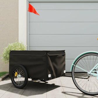 Fietstrailer 45 kg ijzer zwart 1