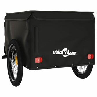 Fietstrailer 45 kg ijzer zwart 8