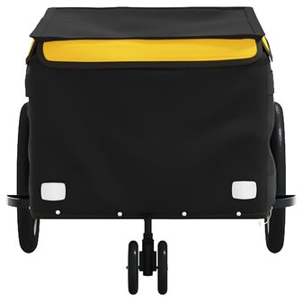 Fietstrailer 30 kg ijzer zwart en geel 6