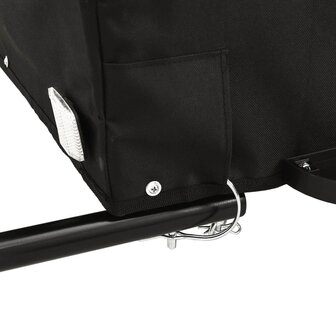 Fietstrailer 30 kg ijzer zwart en blauw 9