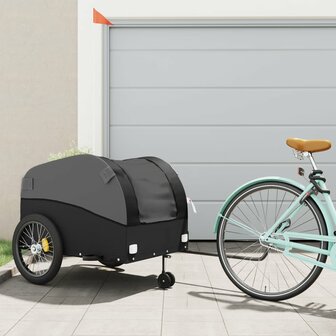 Fietstrailer 45 kg ijzer zwart 1