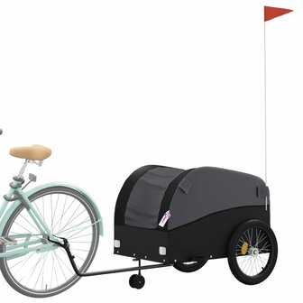 Fietstrailer 45 kg ijzer zwart 3