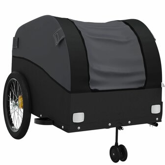 Fietstrailer 45 kg ijzer zwart 4