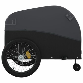 Fietstrailer 45 kg ijzer zwart 7
