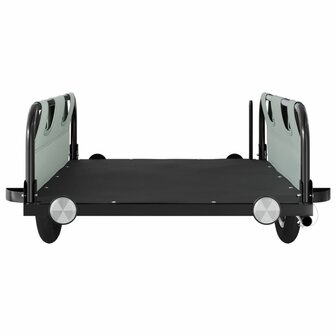 Fietstrailer oxford stof en ijzer grijs 5