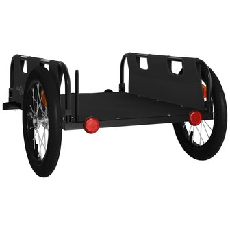 Fietstrailer oxford stof en ijzer zwart 7