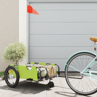 Fietstrailer oxford stof en ijzer groen 1