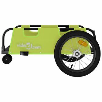 Fietstrailer oxford stof en ijzer groen 6