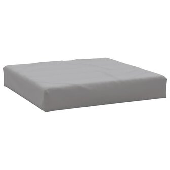 Palletkussens 2 st stof grijs 5