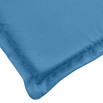 Tuinbankkussen 150x50x7 cm stof gem&ecirc;leerd blauw 5