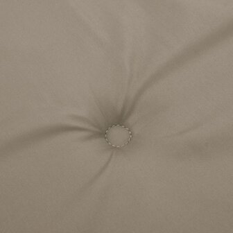 Tuinstoelkussens lage rug 2 st 100x50x3 cm oxford stof taupe 7