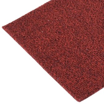 15 st Trapmatten zelfklevend rechthoekig 60x25 cm rood 6