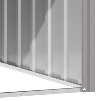 Hondenhok 116,5x103x81,5 cm gegalvaniseerd staal grijs 4