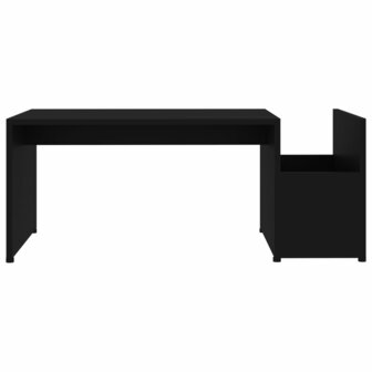 Salontafel 90x45x35 cm bewerkt hout zwart 4