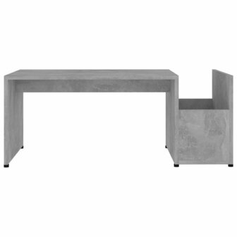 Salontafel 90x45x35 cm bewerkt hout betongrijs 4