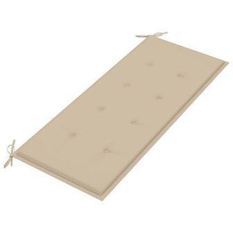 Tuinbank inklapbaar met kussen 118 cm bamboe 5