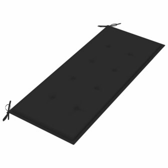 Tuinbank inklapbaar met kussen 118 cm bamboe 5