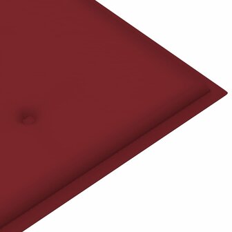 Tuinbank inklapbaar met kussen 118 cm bamboe 7