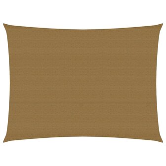Zonnezeil 160 g/m&sup2; 3,5x4,5 m HDPE taupe 1