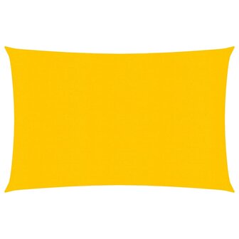 Zonnezeil 160 g/m&sup2; rechthoekig 2x3 m HDPE geel 1