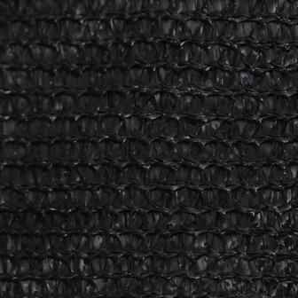 Zonnezeil 160 g/m&sup2; 2x3,5 m HDPE zwart 3