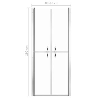 Douchedeur 86x190 cm ESG transparant 5