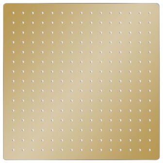 Regendouchekop vierkant 40x40 cm roestvrij staal goudkleurig 2
