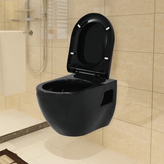 Wandtoilet keramiek zwart 1