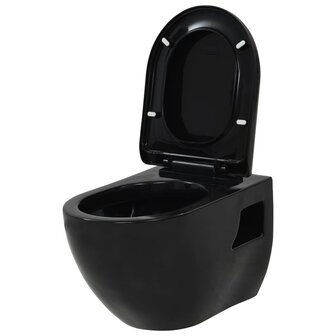 Wandtoilet keramiek zwart 2