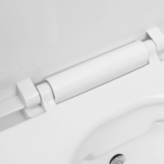 Hangend toilet randloos met bidetfunctie keramiek wit 8