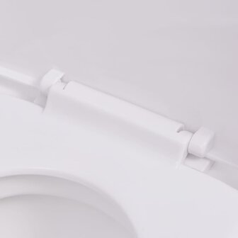Hangend toilet met verborgen stortbak keramiek wit 7