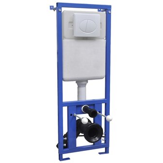 Hangend toilet randloos met verborgen stortbak keramiek wit 11