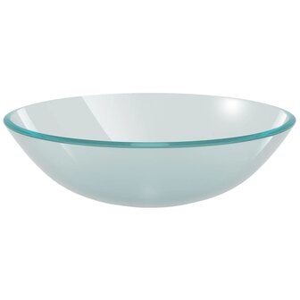 Wasbak gehard glas 42 cm matglas 2