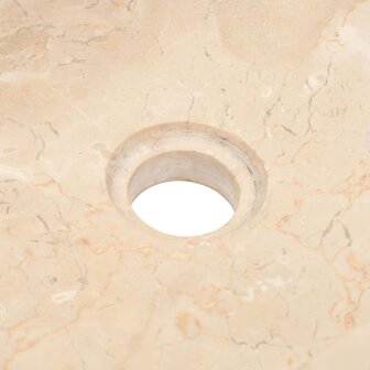 Gootsteen 45x30x12 cm marmer hoogglans cr&egrave;mekleurig 7