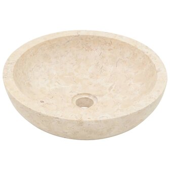 Gootsteen 40x12 cm marmer cr&egrave;me 2