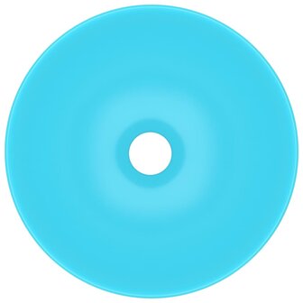 Wastafel rond keramiek lichtgroen 4
