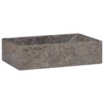 Gootsteen 45x30x12 cm marmer hoogglans grijs 1