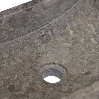 Gootsteen 45x30x12 cm marmer hoogglans grijs 6
