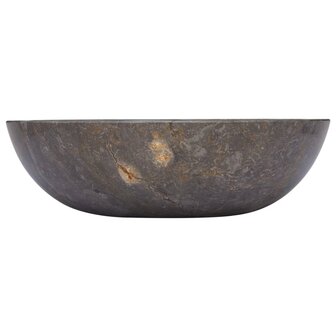 Gootsteen &Oslash;40x12 cm marmer grijs 2