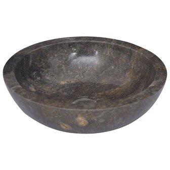 Gootsteen &Oslash;40x12 cm marmer grijs 3