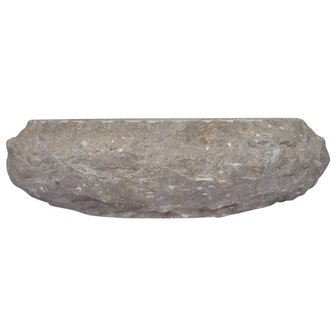 Gootsteen &Oslash;40x12 cm marmer grijs 2