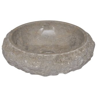 Gootsteen &Oslash;40x12 cm marmer grijs 3