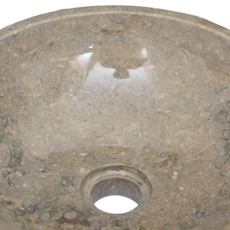 Gootsteen &Oslash;40x12 cm marmer grijs 5