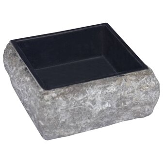Gootsteen 30x30x13 cm marmer zwart 3