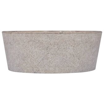 Gootsteen &Oslash;40x15 cm marmer grijs 3
