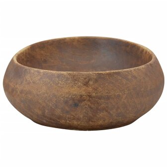 Opzetwasbak ovaal 59x40x15 cm keramiek bruin 5
