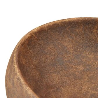 Opzetwasbak ovaal 59x40x15 cm keramiek bruin 7