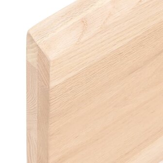 Wastafelblad 40x30x(2-4) cm onbehandeld massief hout 7